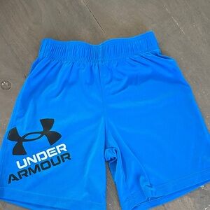 Under Armour boy’s Bright Blue Athletic Shorts